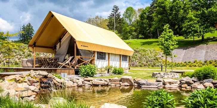 Dovolená v luxusním glampingu v srdci Štiavnických vrchů až pro 6 osob vč. snídaně
