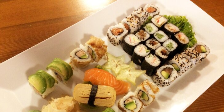 Sushi na mnoho způsobů: sety s 24, 30 nebo 56 kousky s možností take away
