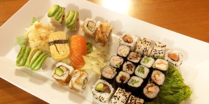 Sushi na mnoho způsobů: sety s 24, 30 nebo 56 kousky s možností take away