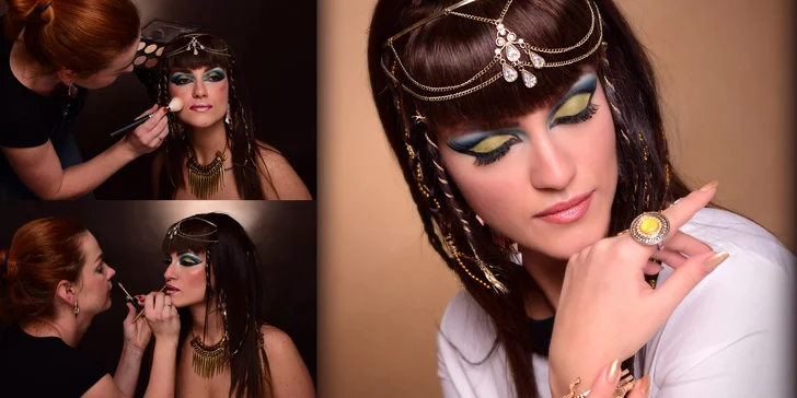 Zážitkové focení v ateliéru včetně profi vizáže: portréty, glamour i fashion foto