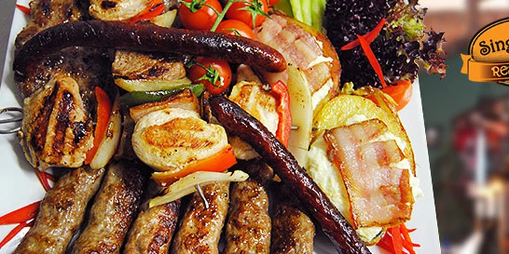 Kalemegdanský mix grill (600 g) pro dvě osoby