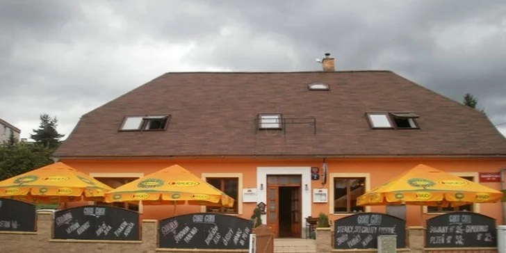 Bohatá kuřecí jehla nebo steak z lososa + příloha