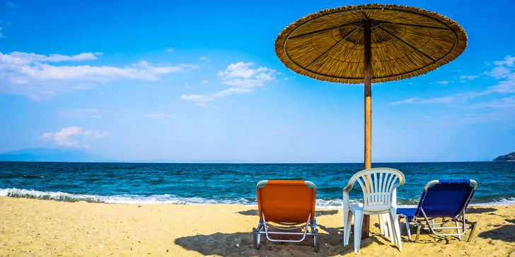 Vzhůru na prosluněnou pláž: 7 až 18 nocí na Chalkidiki v Řecku vč. dopravy