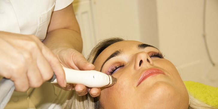 Laserové ošetření obličeje, krku a dekoltu, včetně zapracování arganového oleje a collagenu