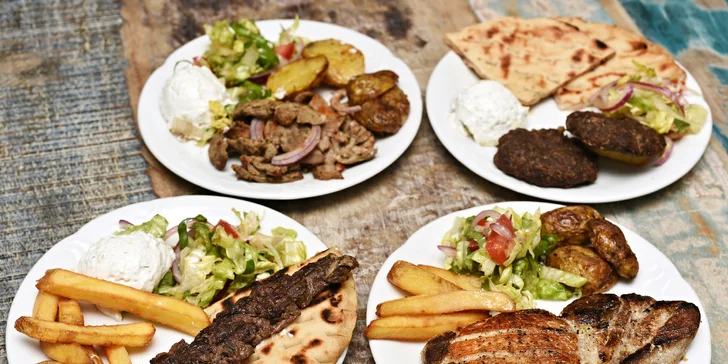 Řecké speciality z prvotřídních surovin: jehněčí gyros a jiné libůstky pro 2