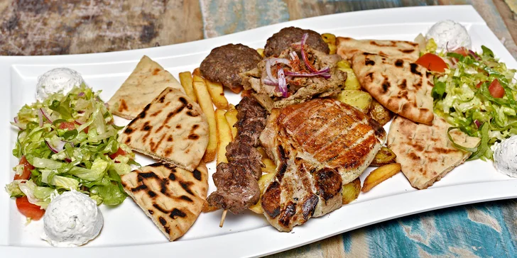 Řecké speciality z prvotřídních surovin: jehněčí gyros a jiné libůstky pro 2