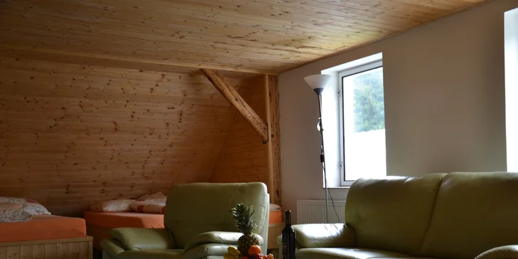 S rodinou do Jeseníků: chata s vybavenými apartmány pro 4 až 6 osob