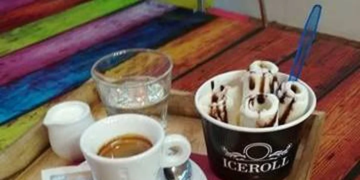 Svěží vzhled i příchuti zmrzky Ice Roll: 6 rolek a horký nápoj pro dítě či dospělého