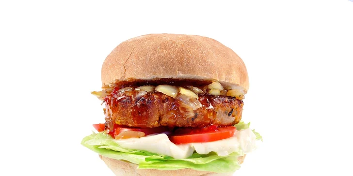 Bašta nejen pro vegany: 2 x vege burger i s rozvozem