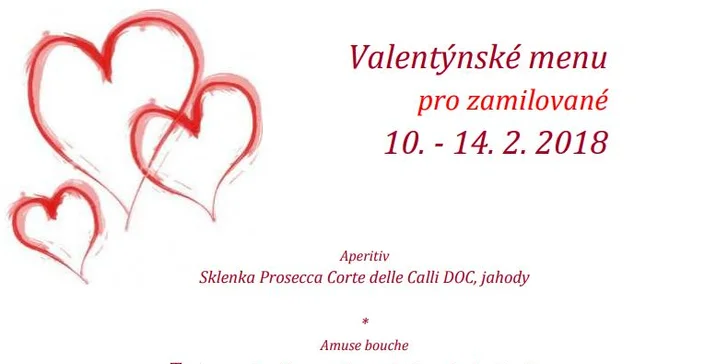 Valentýnský pobyt s večeří na zámku vč. variant s plesem nebo masáží