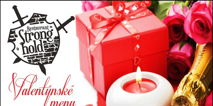 Valentýnské menu pro pár: plněná hruška, vývar, grilovaná panenka a perník