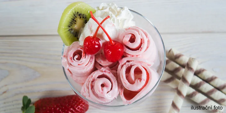 Svěží vzhled i příchuti zmrzky Ice Roll: 6 rolek a horký nápoj pro dítě či dospělého