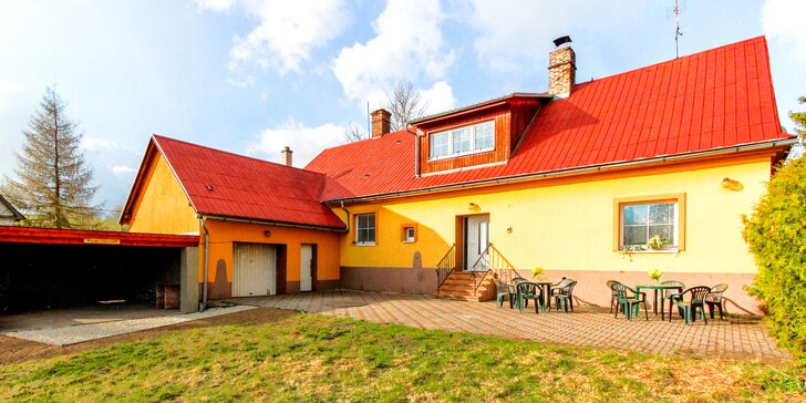 Zima a jaro na severu Moravy: apartmán až pro 10 nebo celý dům pro 20 osob