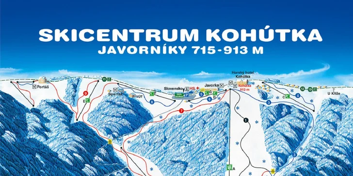SKI CENTRUM KOHÚTKA - Celodenní skipas pro dítě, seniora či dospělého