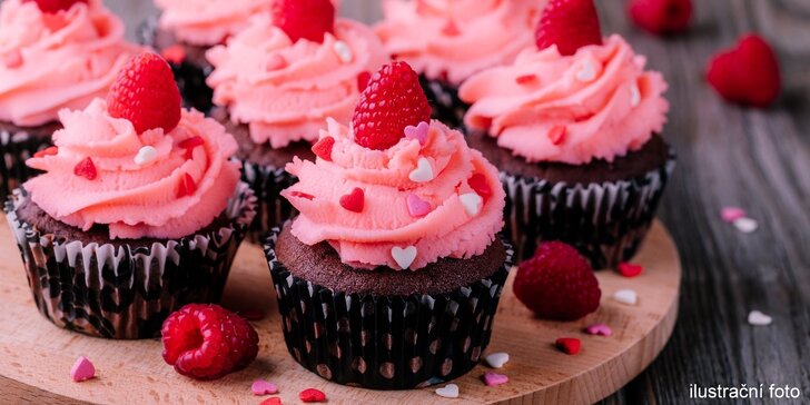 Sladký Valentýn: překvapte svou lásku čtyřmi cupcaky dle výběru