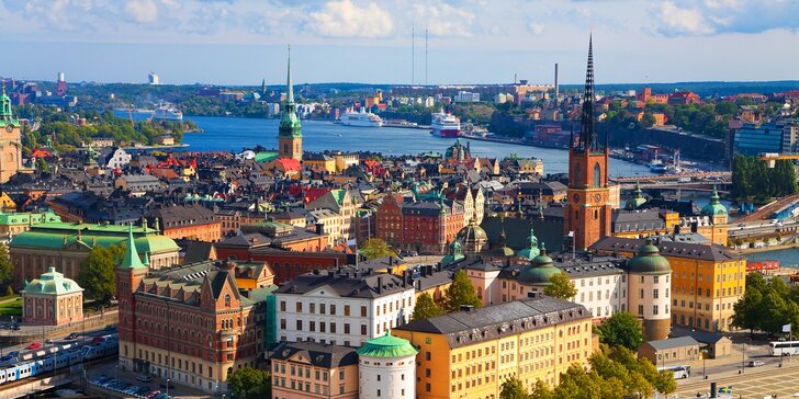 Stockholm–Benátky severu: Letecky z Prahy s průvodcem na 3 noci se snídaní