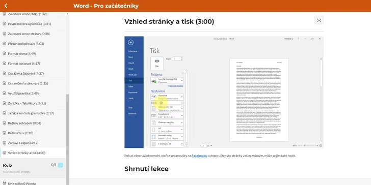 Word pro začátečníky: online kurz s certifikátem a neomezeným přístupem
