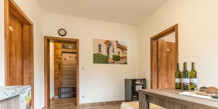 Apartmány se snídaní pro rodinu či partu: výlety, možnost degustace vín