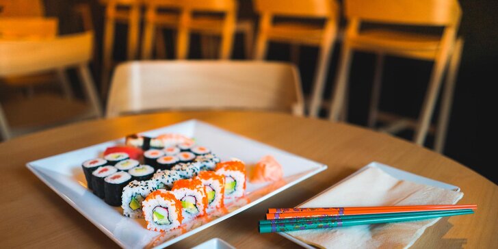 Sushi sety u Havrana: až 44 lákavých kousků s lososem, tuňákem či zeleninou