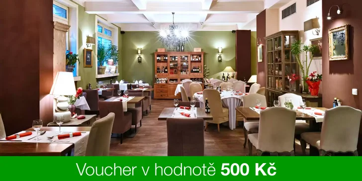 Dárkový voucher do restaurace s krásnou zahradou a středomořskou kuchyní