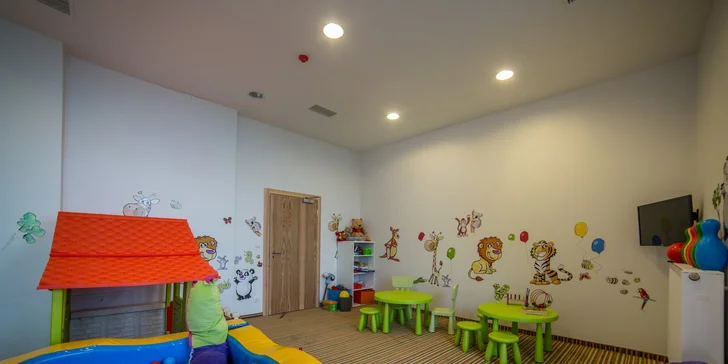 Hotel je ideální pro dovolenou s dětmi, myslí tu na ně kudy chodí. 