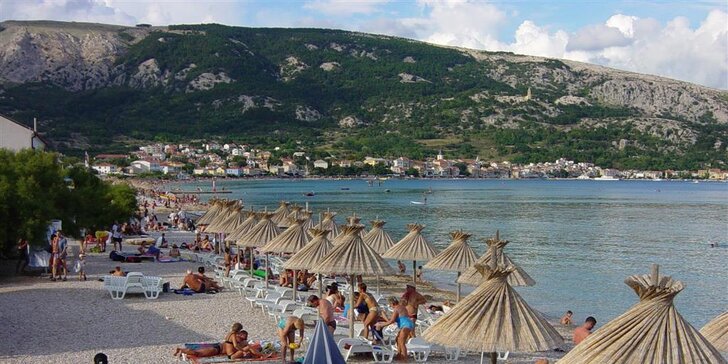 Jednodenní koupání v moři na ostrově Krk v Chorvatsku, termíny červen–září