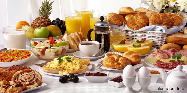Snídaně ve stylu all you can eat v hotelu Michael pro jednoho