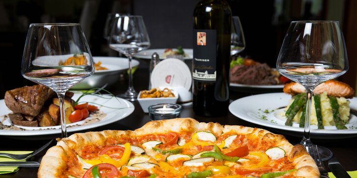 Otevřený voucher do italské restaurace Basilico na jídla v hodnotě 500 či 1000 Kč