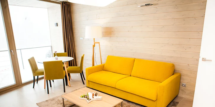 Podzim či zima v Krkonoších: designové apartmány se snídaní a wellness