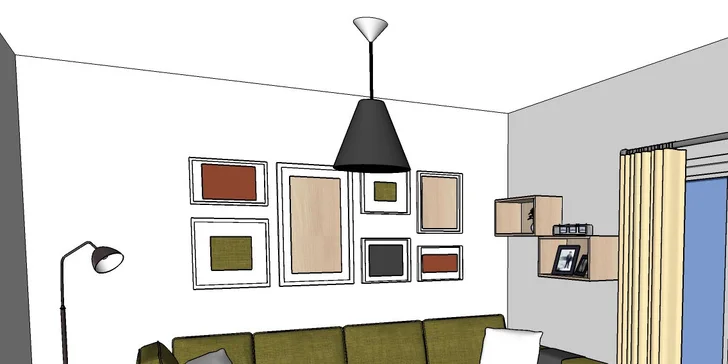 První krok k hezčímu bydlení: grafické navržení interiéru designovým studiem