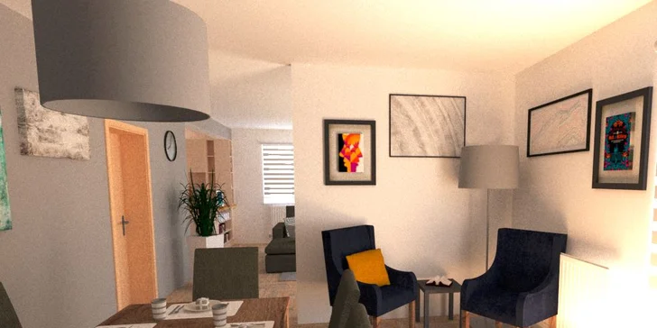 První krok k hezčímu bydlení: grafické navržení interiéru designovým studiem