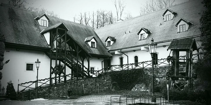 Pohoda v historickém mlýně u Telče s bazénem a polopenzí pro 2 či 4 osoby