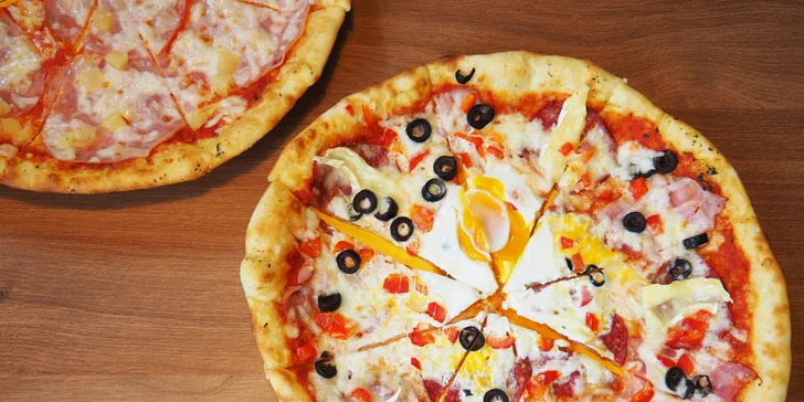 Klasika i netradiční chutě: 2 pizzy dle výběru v Bystrcké oáze