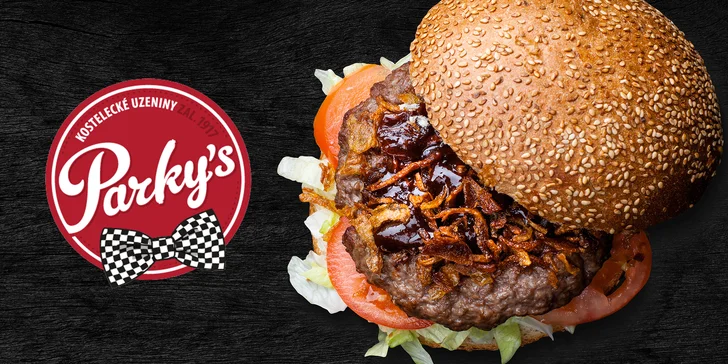 1 nebo 2 burgery s hovězím masem z českých chovů, čedarem a slaninou