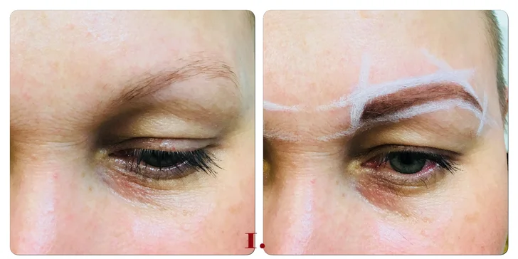 Krásná hned po probuzení: permanentní make-up obočí vláskováním