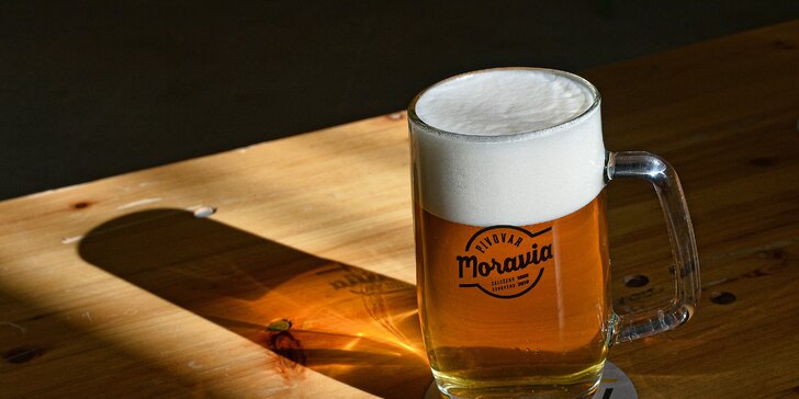 Komentovaná prohlídka pivovaru Moravia s ochutnávkou piv a dárkem
