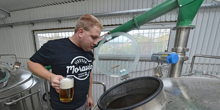 Komentovaná prohlídka pivovaru Moravia a 12 řemeslných piv na doma
