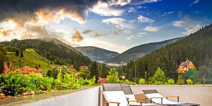 Božský pobyt v Peci pod Sněžkou: luxusní apartmány, polopenze a wellness