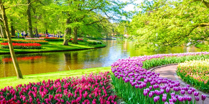 Květinový park Keukenhof, skanzen Zaanse Schans a Amsterdam za jeden den