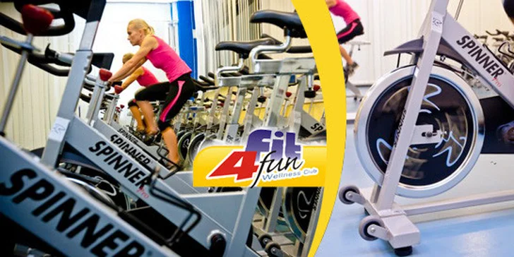 Dvě lekce spinningu a dva volné vstupy do fitness