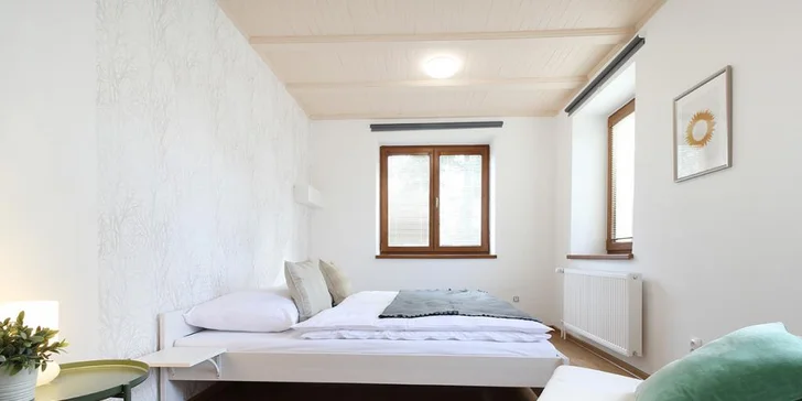 Pohoda v penzionu v Českém Krumlově: pěkný pokoj či apartmán