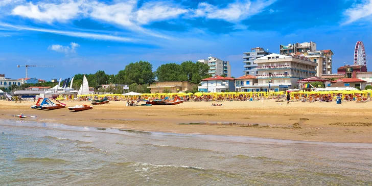 Koupání na pláži Lido di Jesolo a večerní výlet do Benátek