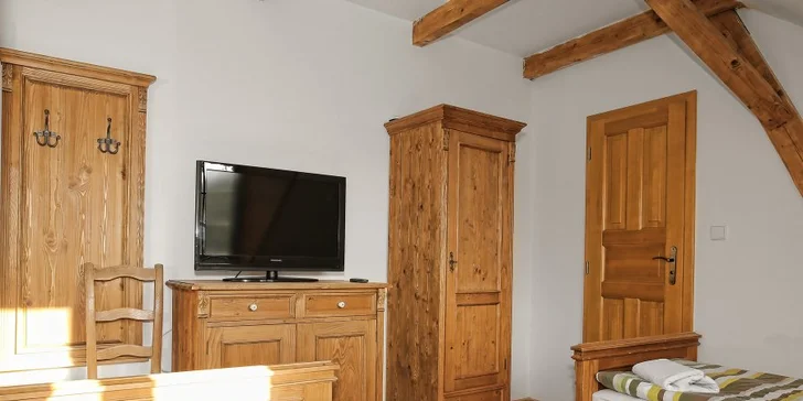 Dovolená u Opavy v penzionu s farmou a koňmi: snídaně či polopenze a sauna