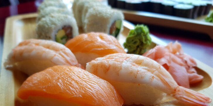 Sushi sety s sebou: losos, krab, avokádo i krevety - 24, 36 nebo 44 kousků