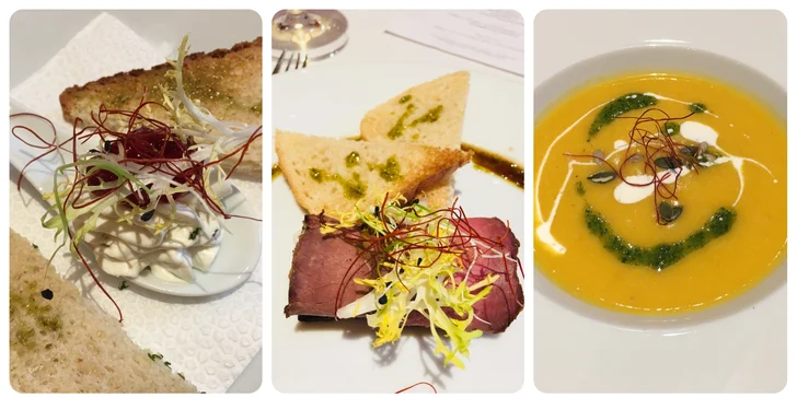 5chodové degustační menu s roastbeefem a variací steaků pro dva