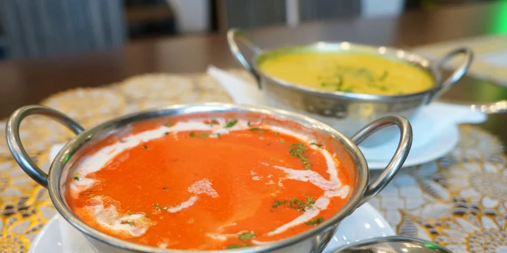 4chodové nepálsko-indické menu v masové i vegetariánské verzi pro 2