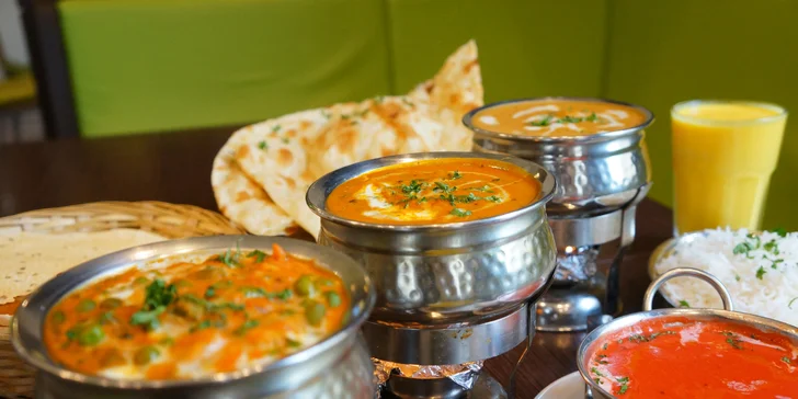 4chodové nepálsko-indické menu v masité i vegetariánské verzi pro 2