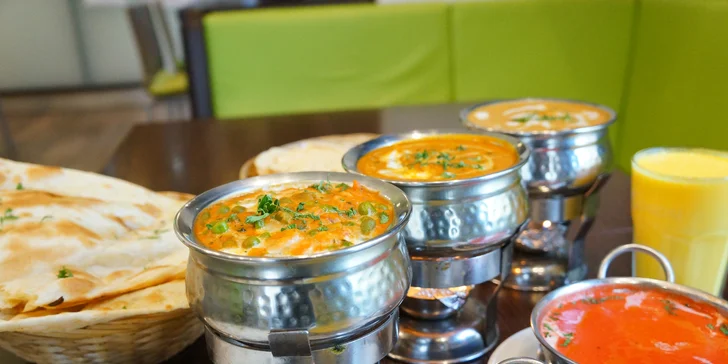 4chodové nepálsko-indické menu v masité i vegetariánské verzi pro 2