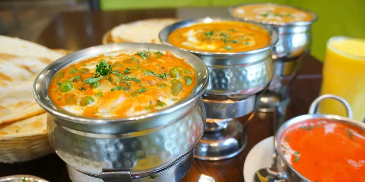 4chodové nepálsko-indické menu v masité i vegetariánské verzi pro 2