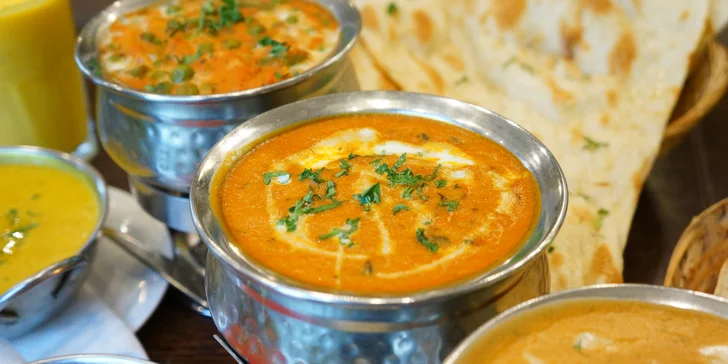 4chodové nepálsko-indické menu v masové i vegetariánské verzi pro 2